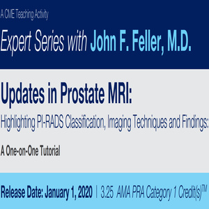 2020 Expert Series with John F. Feller, M.D. Updates in Prostate MRI Highlighting PI-RADS Classification, Imaging Techniques and Findings A One-on-One Tutorial (CME VIDEOS)