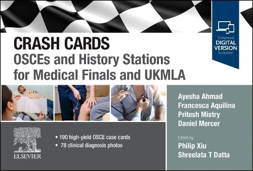 Crash Cards OSCEs and History Stations for Medical Finals and UKMLA (ePub+Converted PDF)
