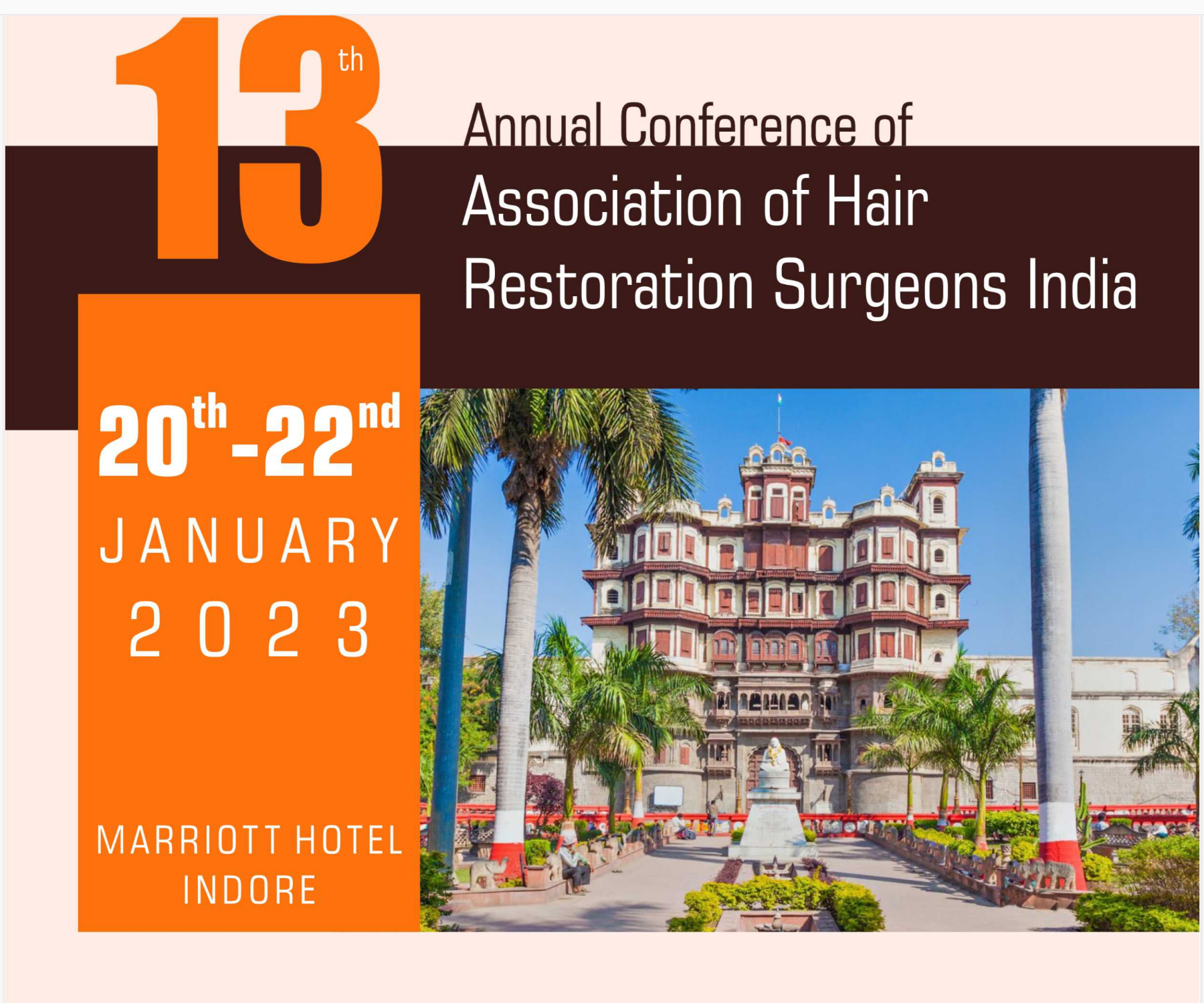 Association of Hair Restoration Surgeons India 13th Annual Conference 2023