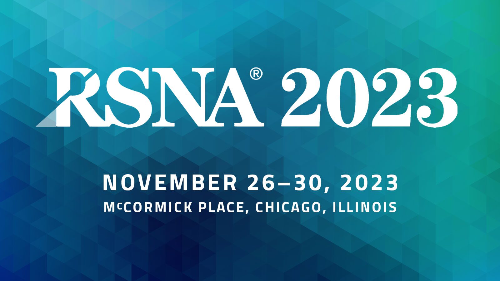 RSNA Radiological Society of North America Annual Meeting 2023