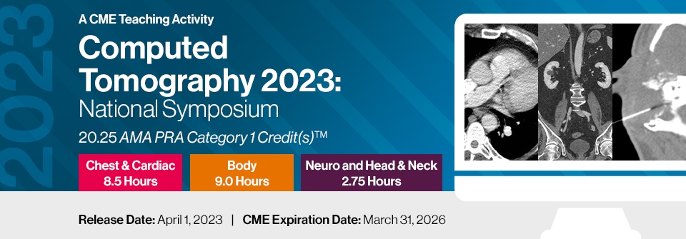 Computed Tomography 2023 National Symposium