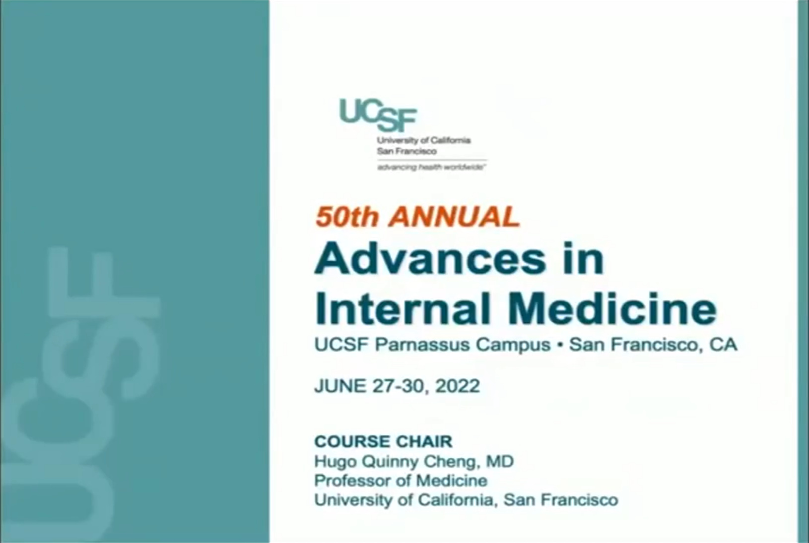 UCSF 50th Annual Advances in Internal Medicine