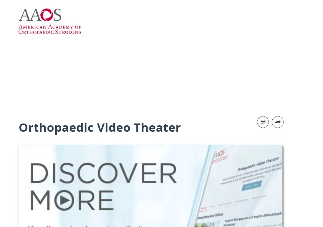 AAOS Orthopaedic Video Theater 2024