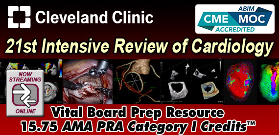 Meetings By Mail Cleveland Clinic 21st Intensive Review of Cardiology 2021