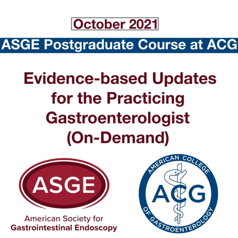 ASGE Postgraduate Course at ACG