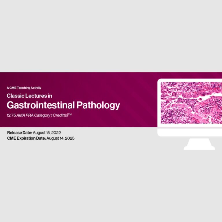 Classic Lectures in Gastrointestinal Imaging with Pathology Correlation – Pathology Only