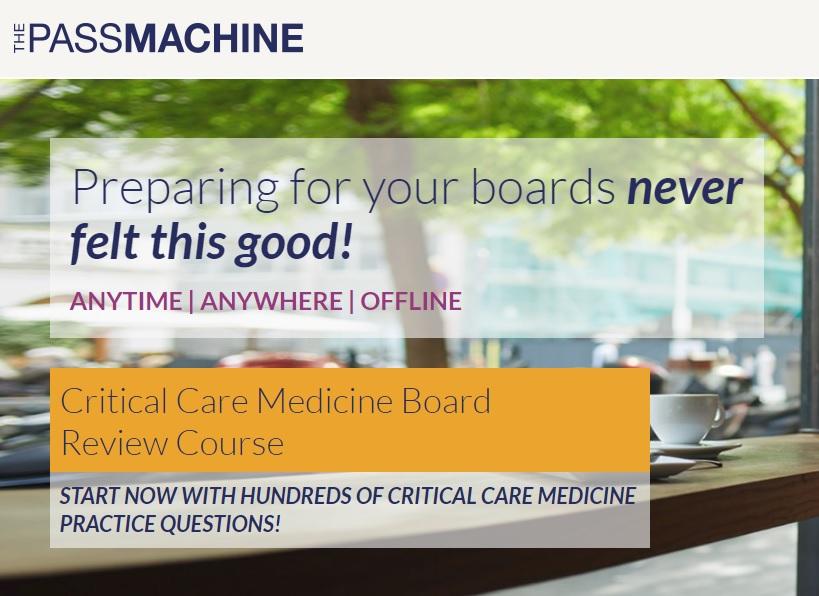 Critical Care Medicine Board Review Course 2018