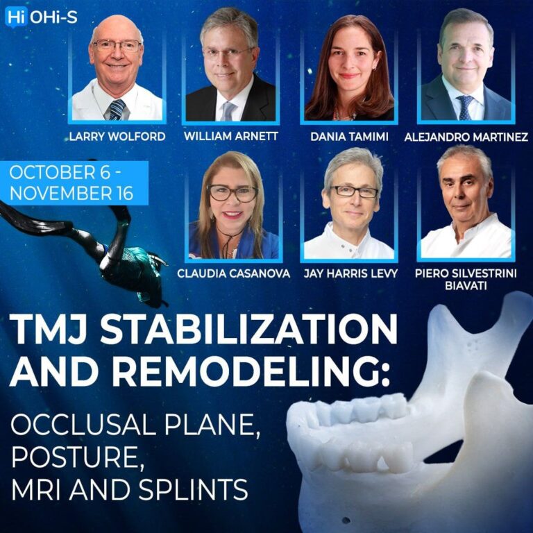 OHI-S TMJ Stabilization and Remodeling Occlusal Plane, Posture, MRI and Splints