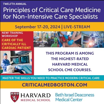 Harvard 12th Annual Principles Of Critical Care Medicine For Non-Intensive Care Specialists 2024