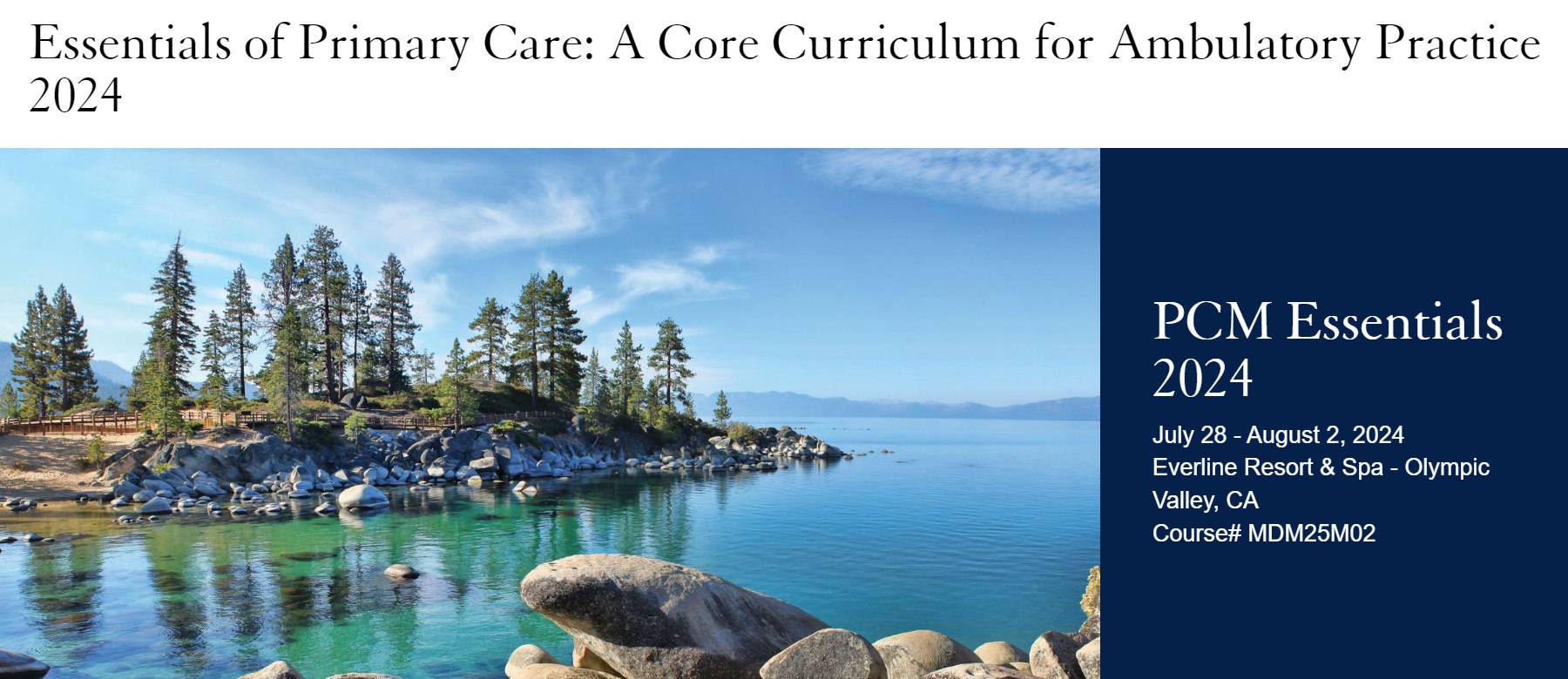 UCSF Essentials of Primary Care A Core Curriculum for Ambulatory Practice 2024