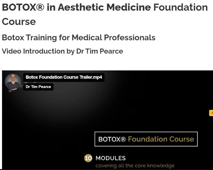 drtimpearce BOTOX® Foundation Course 2024