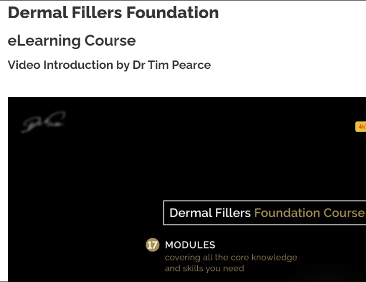 drtimpearce Dermal Fillers Foundation Course 2024